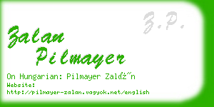 zalan pilmayer business card